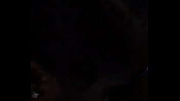 She sucks the nut out