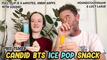 Candid bts ice pop snack with lucy larue