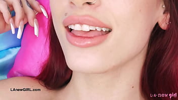 Amazing brunette beauty naked close up