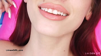 Amazing brunette beauty naked close up