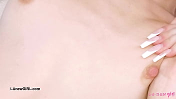 Amazing brunette beauty naked close up