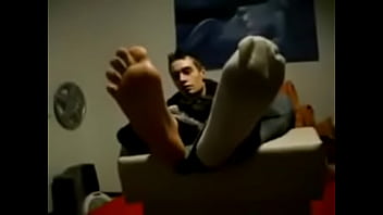 Scally boy's socks and feet