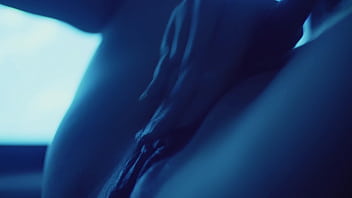 Blue mood slow motion squirting closeup