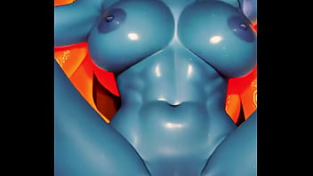 Huge boobs riding 3d