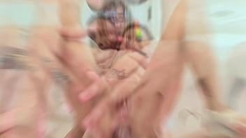 Strong double penetration latina slim girl cum in the mouth anal piss ar