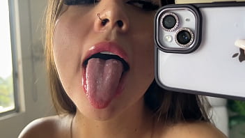 Selfie Mirrow Bodyteasing Spitting Fingering Pussy Open Legs thumbnail