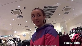 Luscious czech teen was seduced in the hypermarket and penetrated in pov