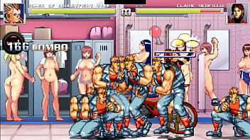 Hot redhead gets fucked by many dudes