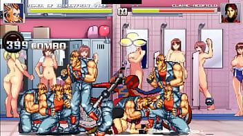 Hot redhead gets fucked by many dudes