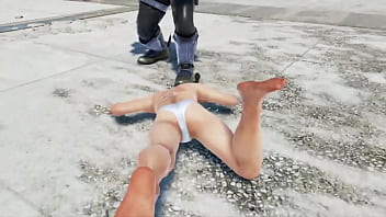 Julia fucked in white bra and panties