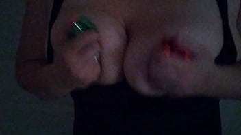 Holiday boob fondling fun