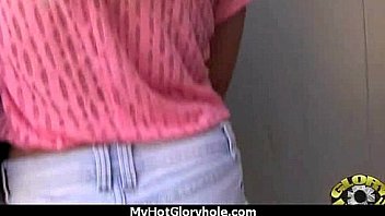 Sexy ebony enjoying gloryhole 28