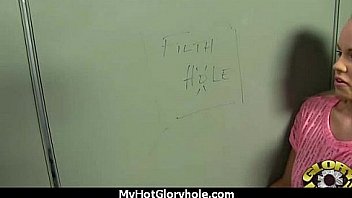 Sexy ebony enjoying gloryhole 28