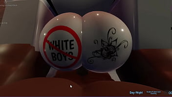 Snowbunny serves bull