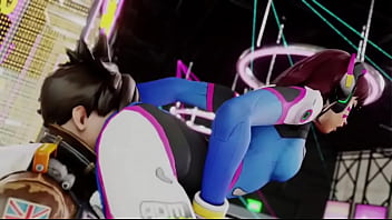 Overwatch grinds ass on tracer's face