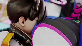 Overwatch grinds ass on tracer's face