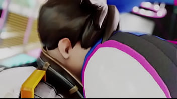Overwatch grinds ass on tracer's face