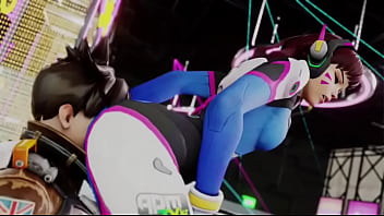 Overwatch grinds ass on tracer's face