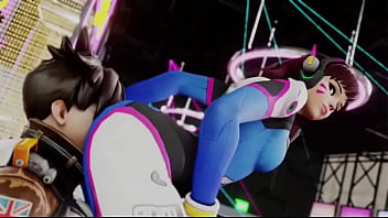 Overwatch grinds ass on tracer's face