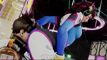 Overwatch grinds ass on tracer's face