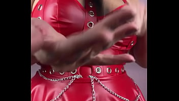 Mistress instruct her slave on chastity