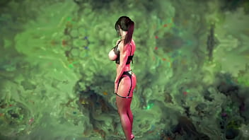 Muscular milf lara croft in sexy underwear teases you with his oiled body