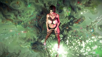 Muscular milf lara croft in sexy underwear teases you with his oiled body Muscular milf lara croft in sexy underwear teases you with his oiled body