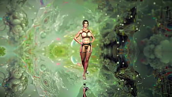 Muscular milf lara croft in sexy underwear teases you with his oiled body Muscular milf lara croft in sexy underwear teases you with his oiled body