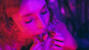 Sub girl with big feet locked to spreader bar for the pleasure of her goddess