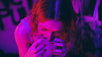 Sub girl with big feet locked to spreader bar for the pleasure of her goddess