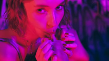 Sub girl with big feet locked to spreader bar for the pleasure of her goddess