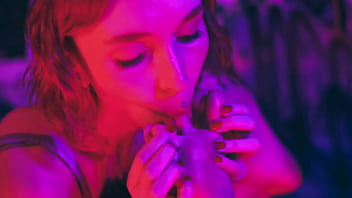 Sub girl with big feet locked to spreader bar for the pleasure of her goddess