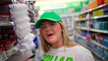 Wisconsin tiff quit porn to work at dollar tree only to still end up on her knees for pay
