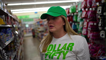 Wisconsin tiff quit porn to work at dollar tree only to still end up on her knees for pay
