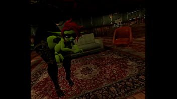 Futanubis mommy fucks lewd goblin