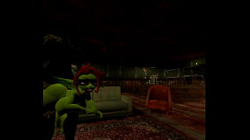 Futanubis mommy fucks lewd goblin