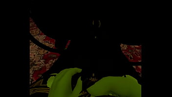 Futanubis mommy fucks lewd goblin