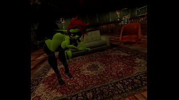 Futanubis mommy fucks lewd goblin