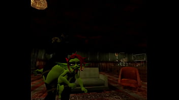 Futanubis mommy fucks lewd goblin