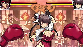 Greedy chinese restaurant owner stripped in the ring