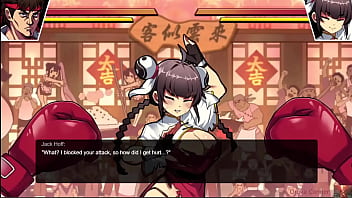 Greedy chinese restaurant owner stripped in the ring