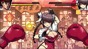 Greedy chinese restaurant owner stripped in the ring