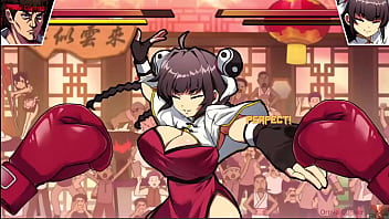 Greedy chinese restaurant owner stripped in the ring