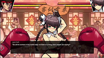 Greedy chinese restaurant owner stripped in the ring