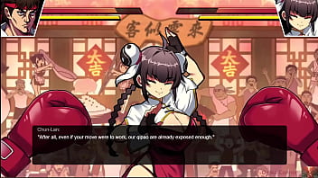 Greedy chinese restaurant owner stripped in the ring