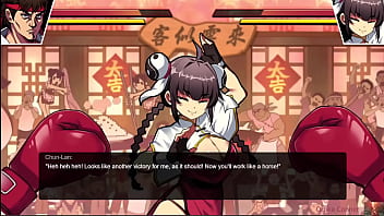 Greedy chinese restaurant owner stripped in the ring