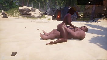 Fat man tries to satisfy hot big tit ass black milf indra