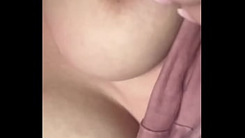 Hot blonde showing off her tits softcore