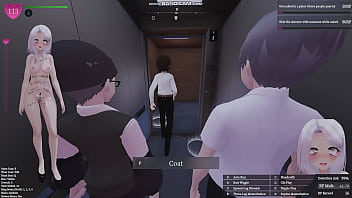 Leaving the coat on the top floor of an apartment building