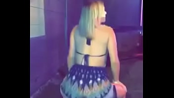 Shaking her ass for